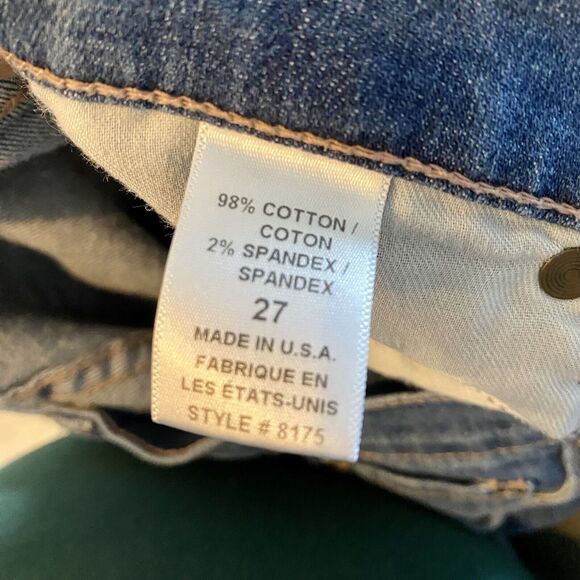 Free People Skinny Mid Rise Blue Jeans size 27 Casual - Picture 6 of 7